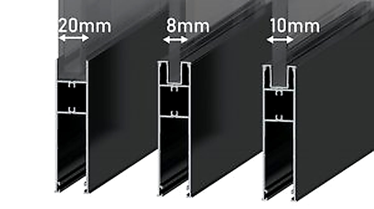 SlideMaster 3 Farklı Cam Seçeneği (Isıcamlı, 8mm, 10mm)