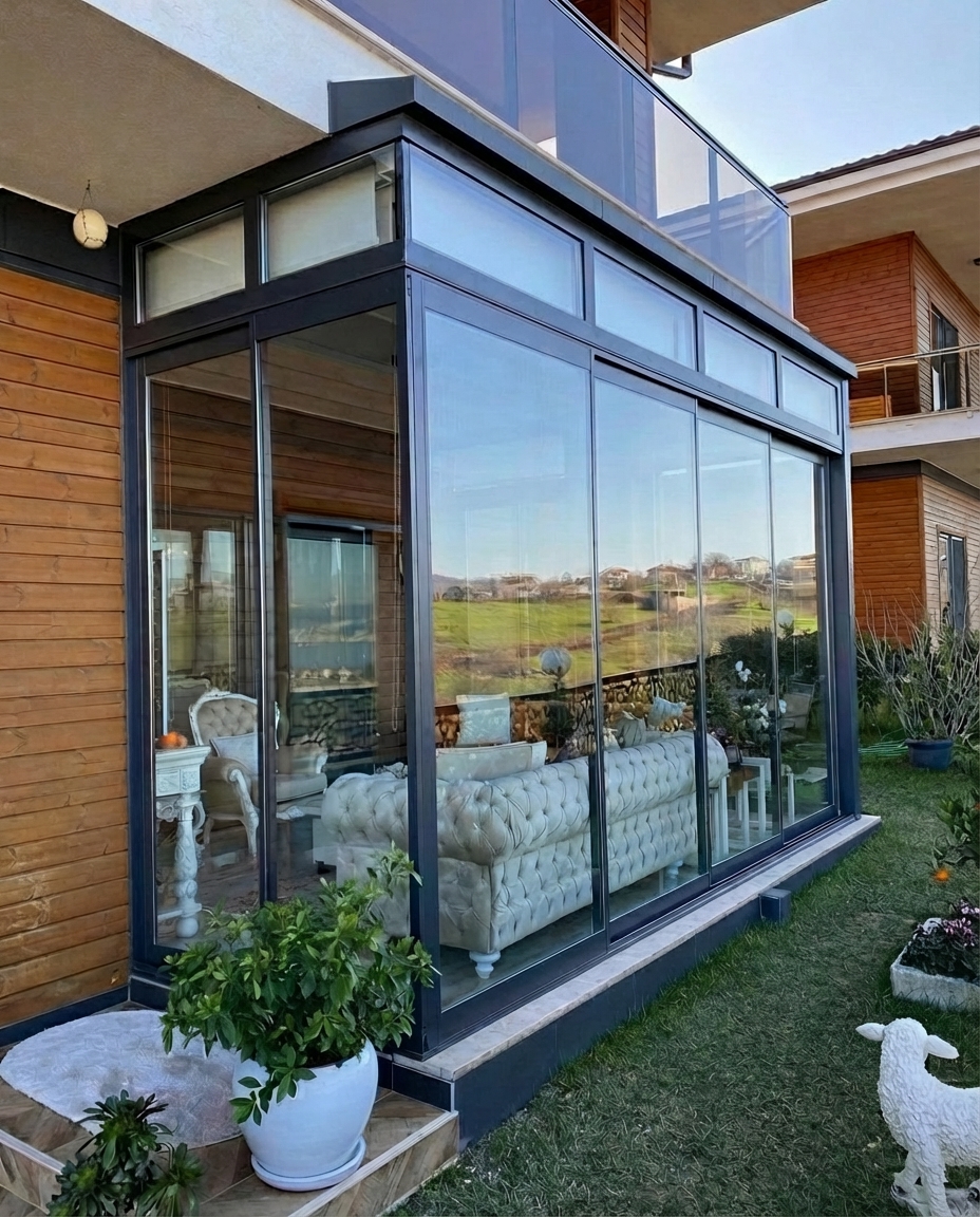 Büyük açıklık cam duvar sistemi