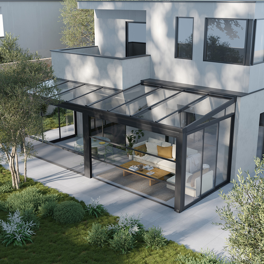 Çatı terası kış bahçesi kurulumu