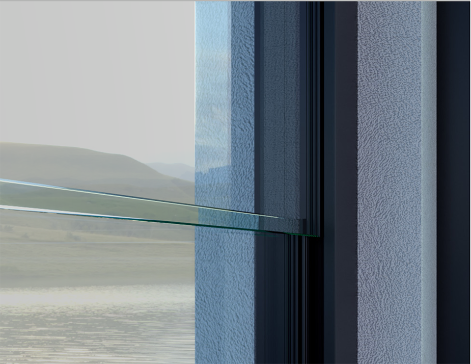 VertiFlex All Glass Çerçevesiz Giyotin Cam Detayı